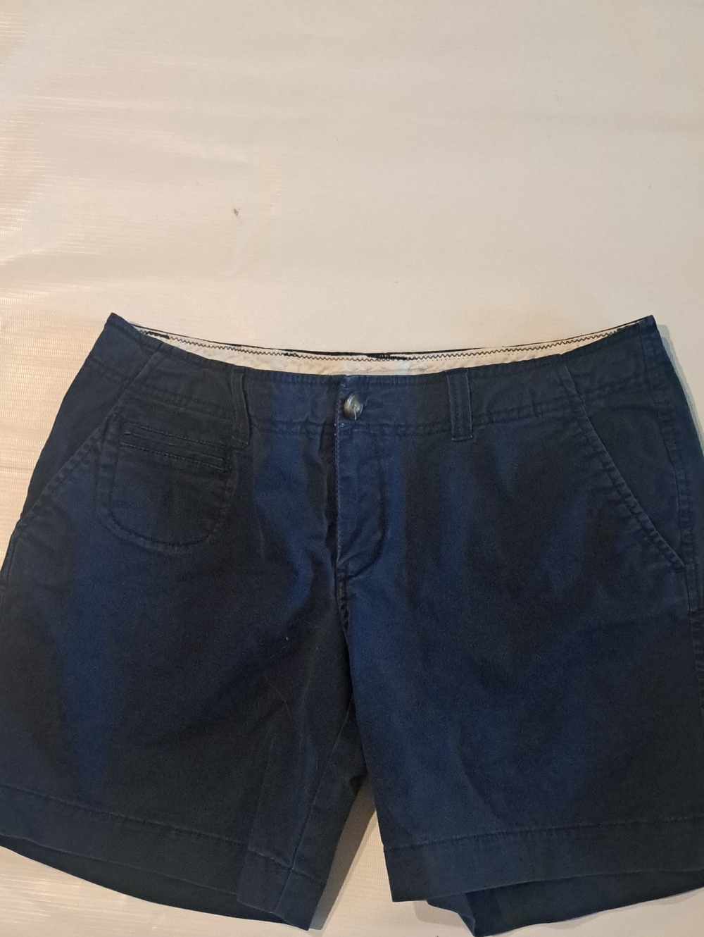 Navy Blue Low Rise Women's Casual Shorts 8